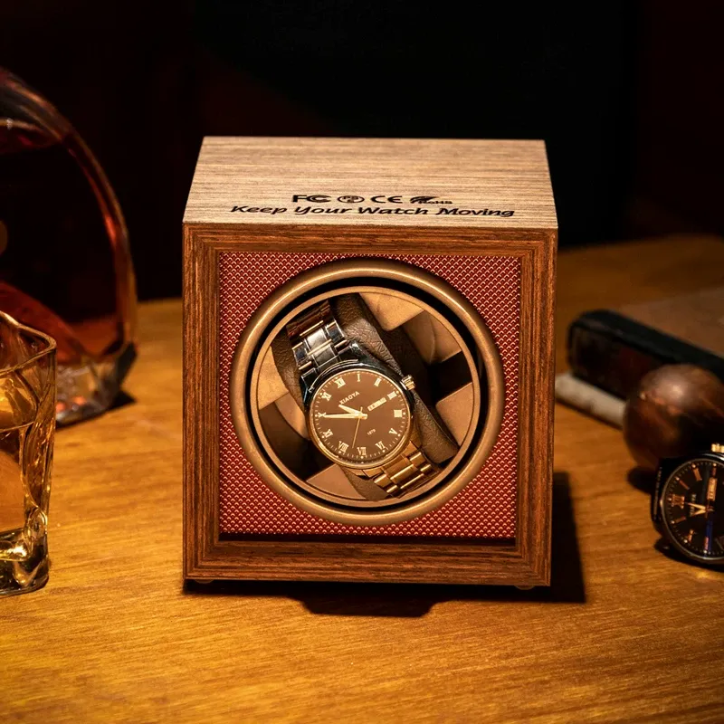 Luxury Watch Class - صندوق تخزين وعرض ساعات لينيك الأوتوماتيكية