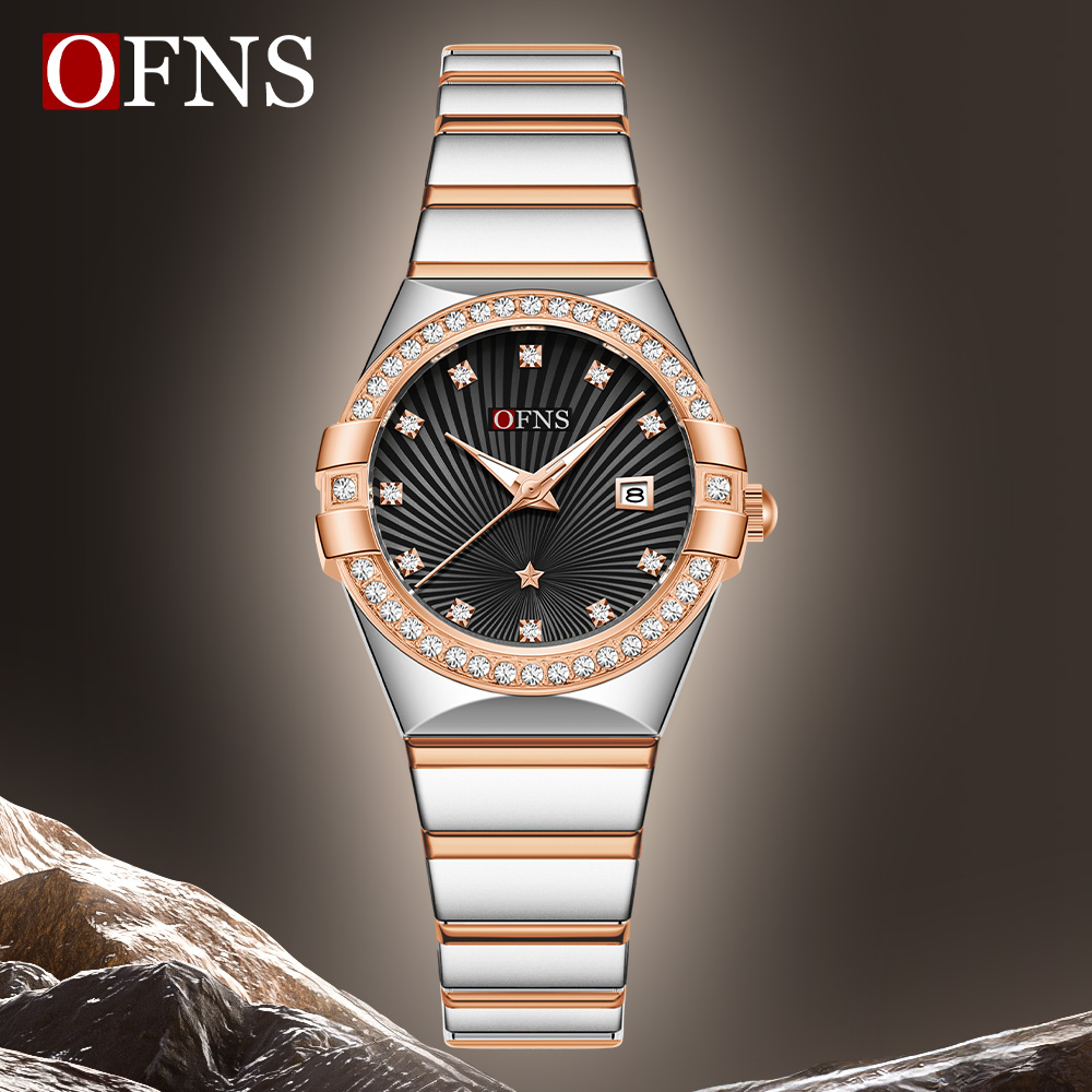 Luxury Watch Shop - OFNS جديد 1569 ساعة كوارتز نسائية