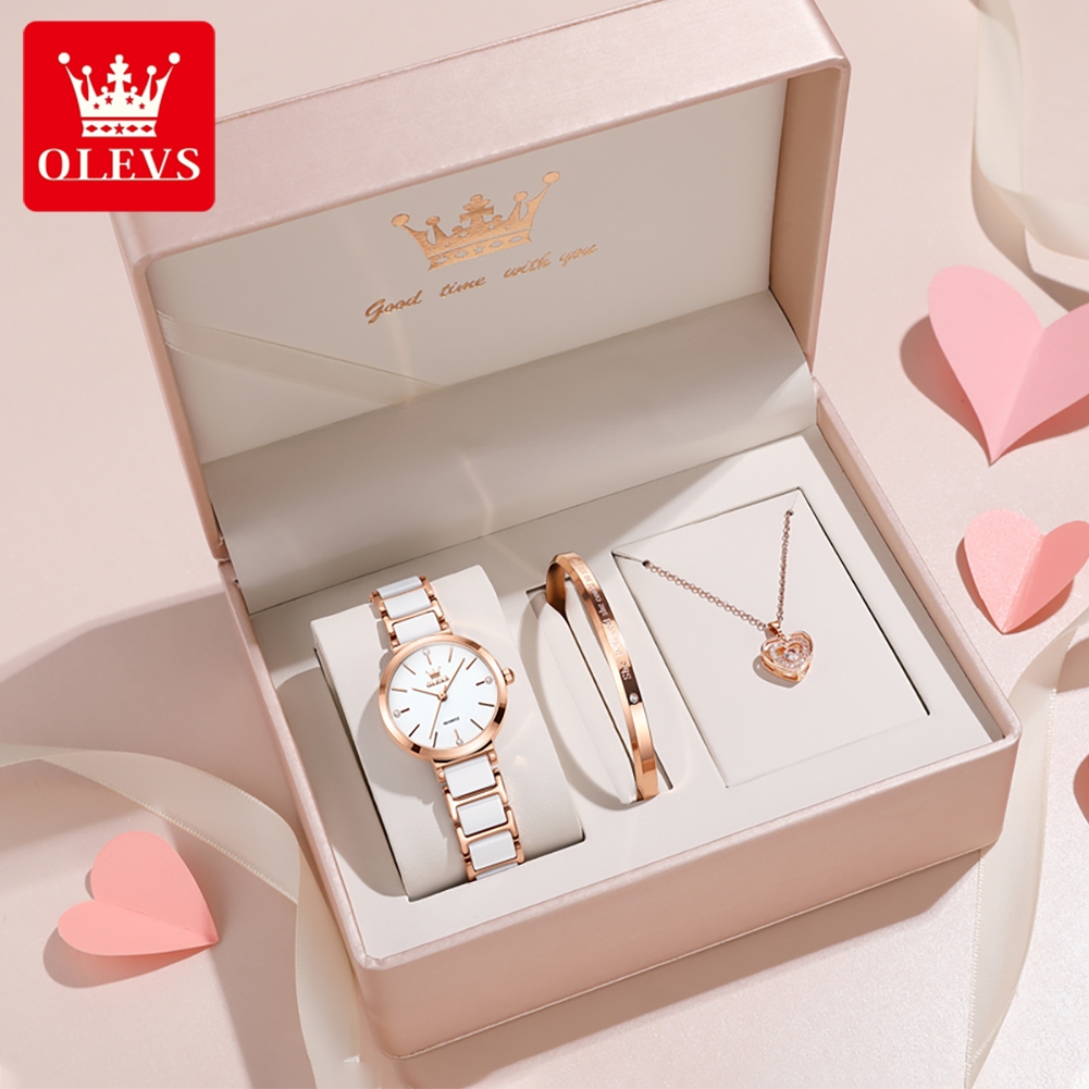 Luxury Watch Female - OLEVS ساعة نسائية 5877 ساعة كوارتز