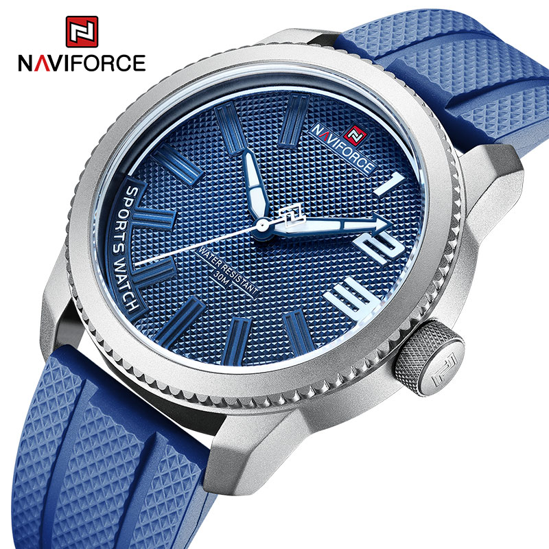 Field Watch Military - ساعات نافيفورس الرياضية المقاومة للماء للرجال