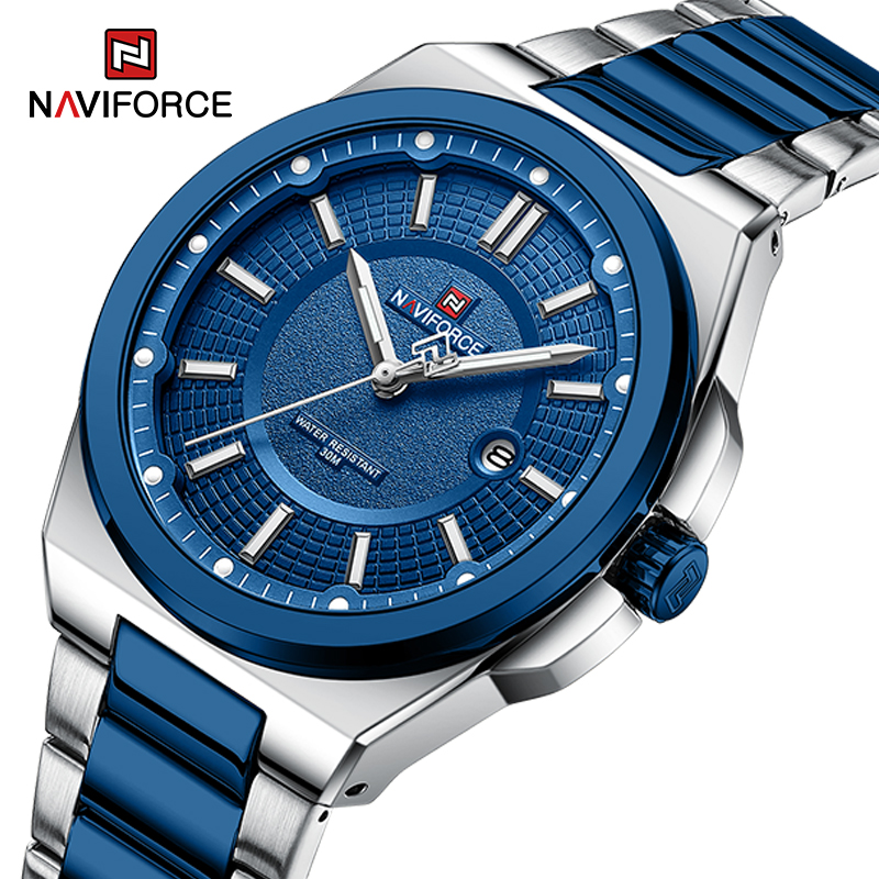 Field Watch Military - ساعة يد رجالية كوارتز من NAVIFORCE،