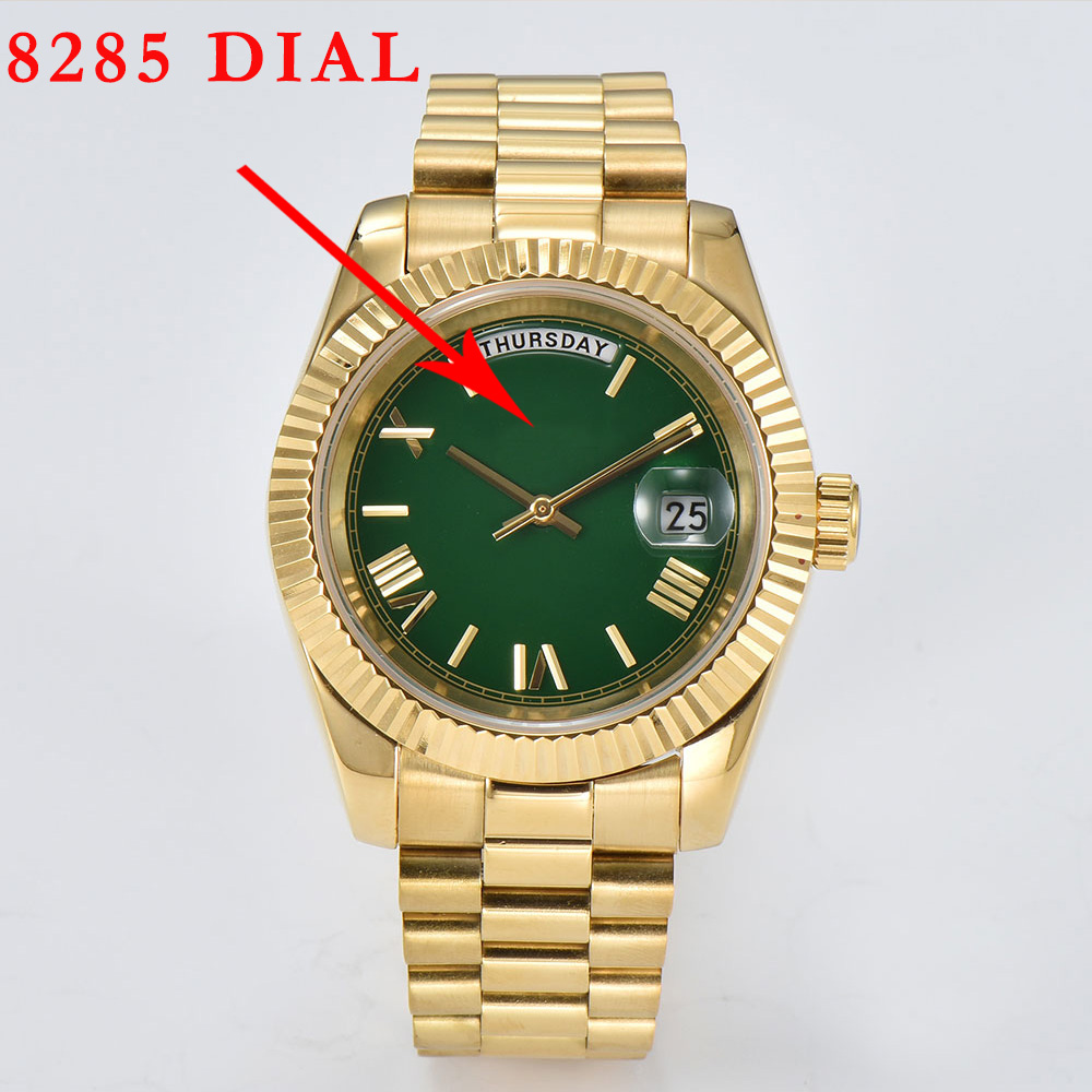 Luxury Watch With Green Dial - ساعة 8285، قرص 8285، ساعة يد