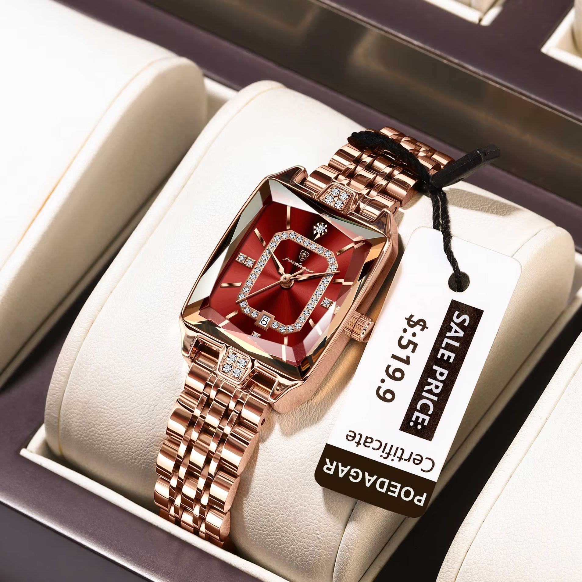 Luxury Watch Female - POEDAGAR موضة أنيقة ساعة يد نسائية