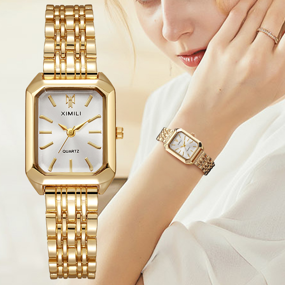 Luxury Watch Female - ساعات نسائية فاخرة موضة مستطيلة السيدات