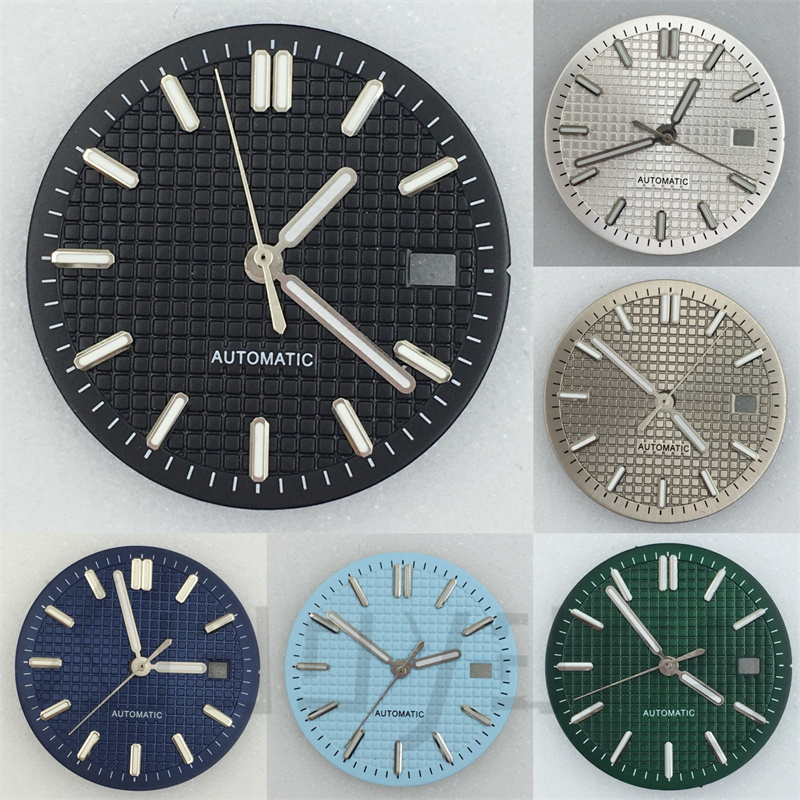Luxury Watch With Green Dial - طقم مينا وعقارب ساعة NH35 مقاس