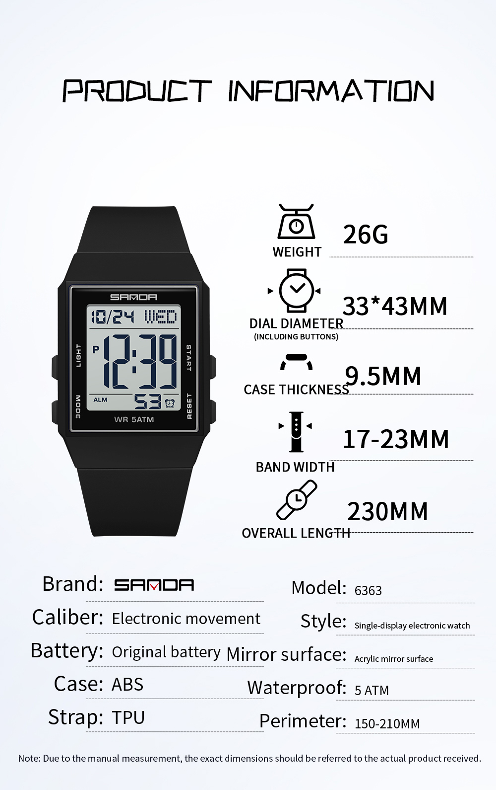 ساعات ساندا الرقمية الكاجوال ل - مراجعة Luxury Watch Shop وسعره