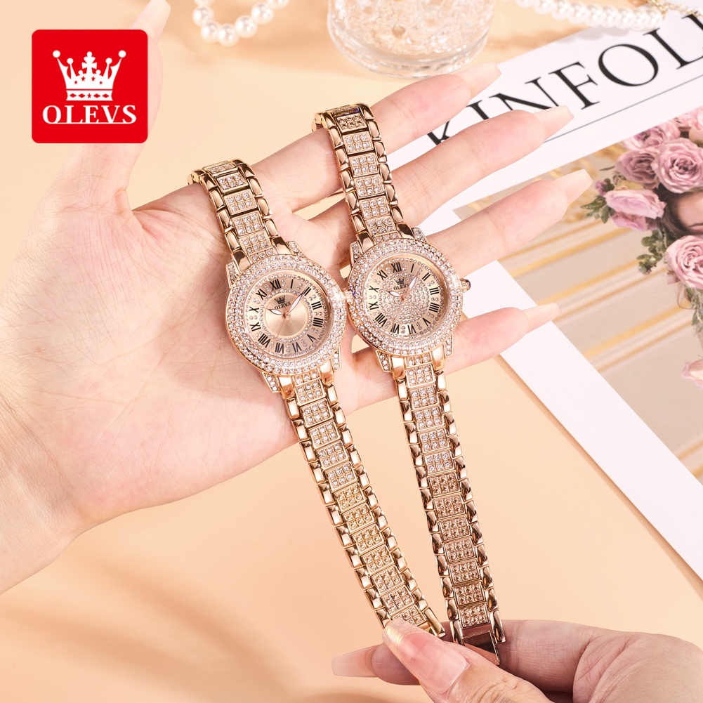 ساعات OLEVS الفاخرة للسيدات بم - مراجعة Luxury Watch Quartz وسعره