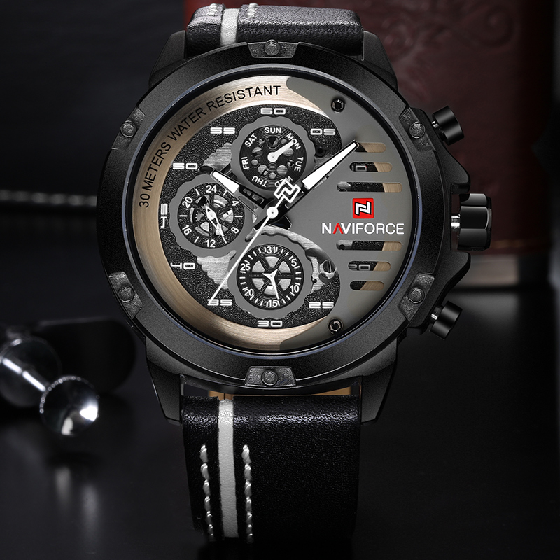 NAVIFORCE-ساعة رياضية عسكرية إ - مراجعة Field Watch Military وسعره