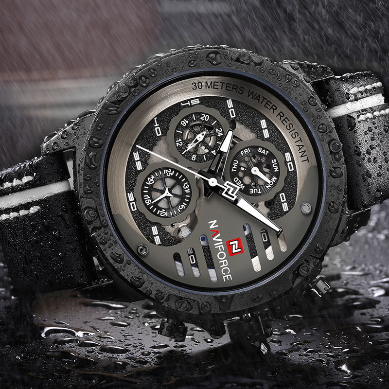 NAVIFORCE-ساعة رياضية عسكرية إ - مراجعة Field Watch Military وسعره