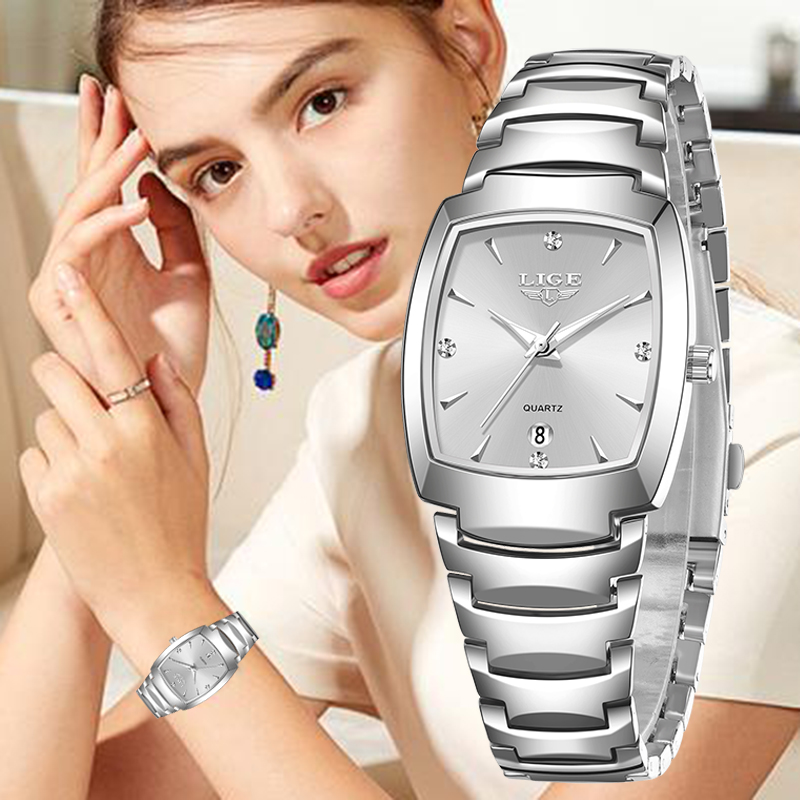 ساعة يد نسائية جديدة من LIGE ل - مراجعة Luxury Watch Quartz وسعره