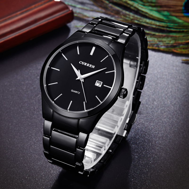 موضة 2018 ساعات CURREN الرياضي - مراجعة Luxury Watch Top 10 وسعره