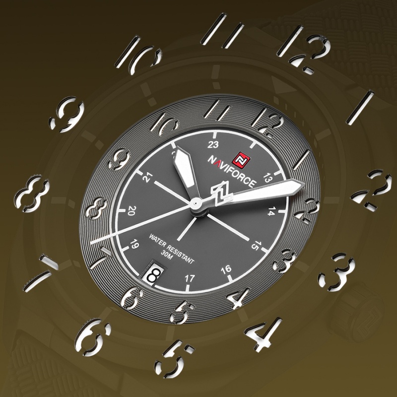ساعة نافيفورس للرجال بحركة كوا - مراجعة Field Watch Military وسعره