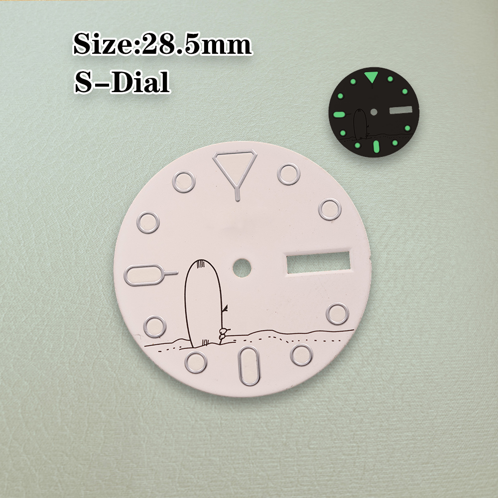 قرص ساعة S بقطر 28.5 مم، بشعار - مراجعة Luxury Watch With Green Dial وسعره