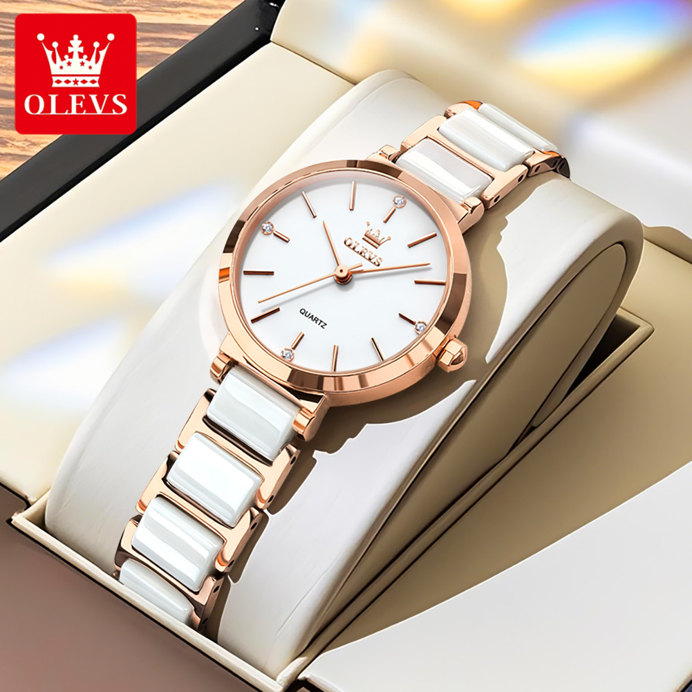 OLEVS ساعة نسائية 5877 ساعة كو - مراجعة Luxury Watch Female وسعره