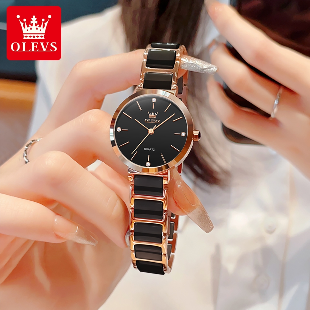 OLEVS ساعة نسائية 5877 ساعة كو - مراجعة Luxury Watch Female وسعره