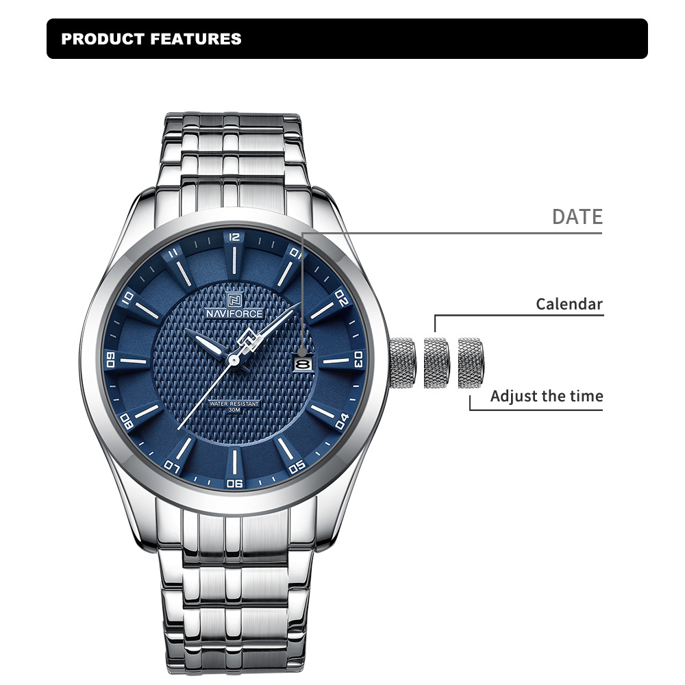 NAVIFORCE-ساعة كوارتز مقاومة ل - مراجعة Field Watch Military وسعره