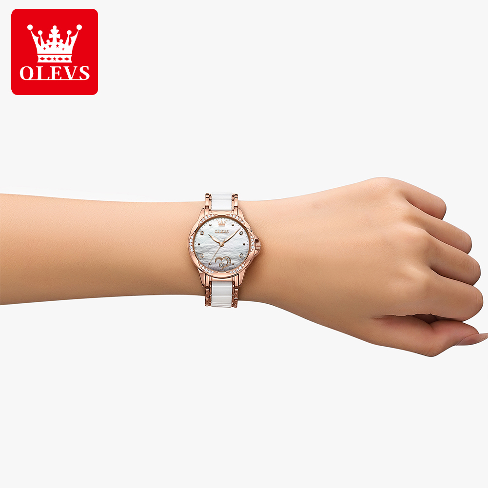 OLEVS 6631 ساعة نسائية ميكانيك - مراجعة Open Heart Watch وسعره