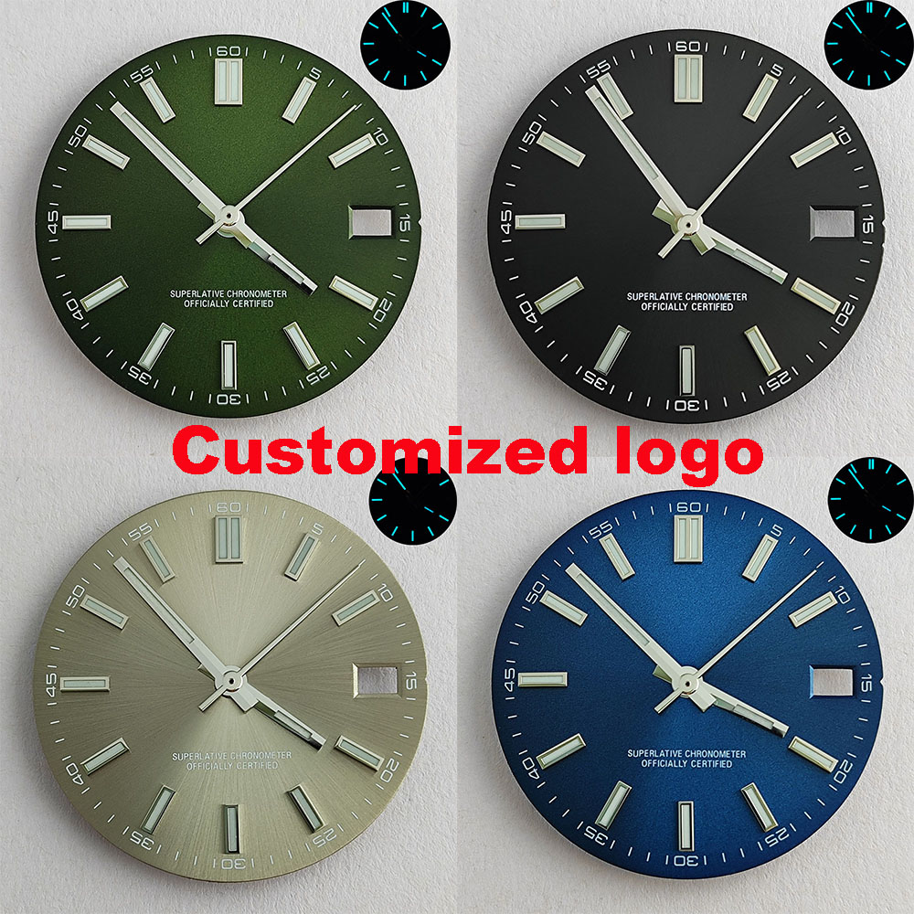 قرص NH35 قرص ساعة NH35 أزرق-أخ - مراجعة Luxury Watch With Green Dial وسعره