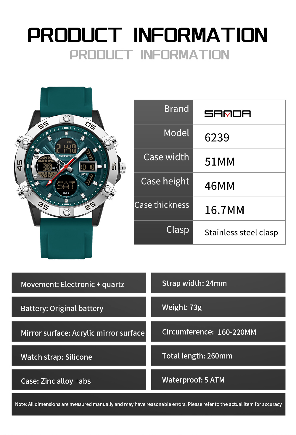 ساعة رجالية فاخرة من SANDA بتص - مراجعة Luxury Watch Shop وسعره
