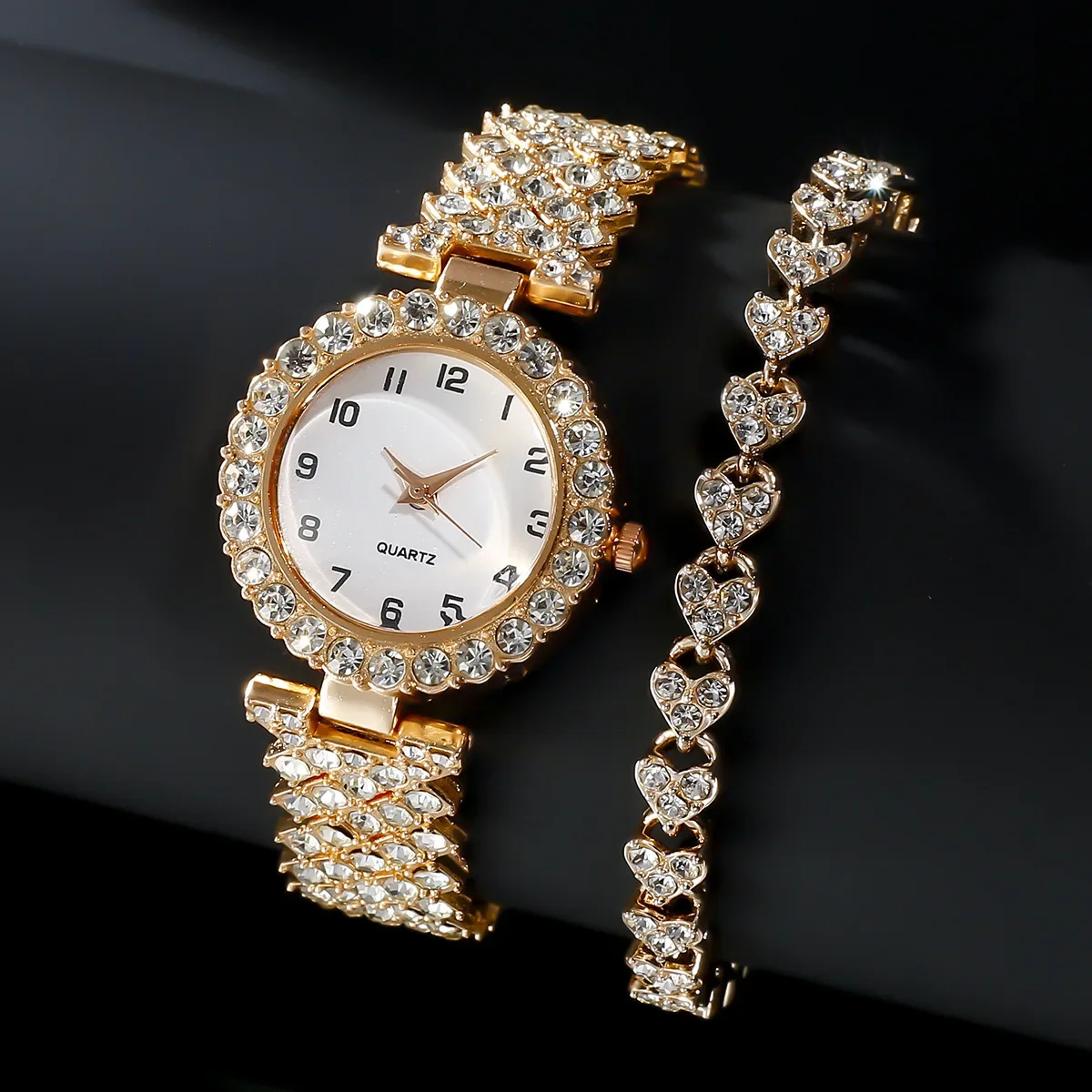 1 قطعة/2 قطعة مجموعة ساعات نسا - مراجعة Luxury Watch Female وسعره