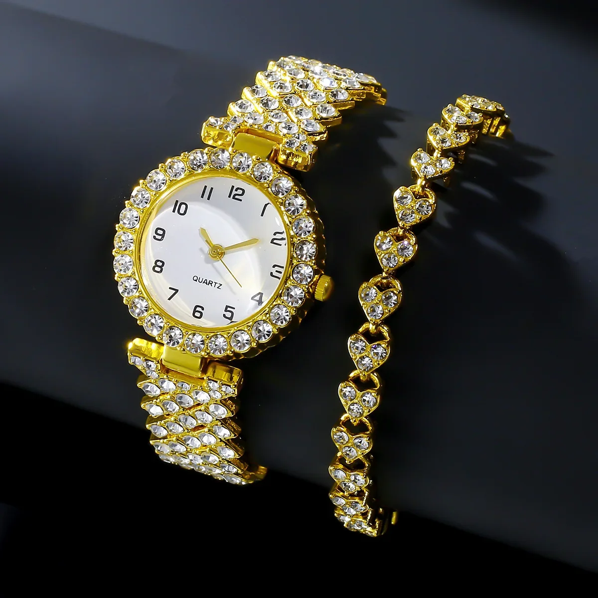 1 قطعة/2 قطعة مجموعة ساعات نسا - مراجعة Luxury Watch Female وسعره