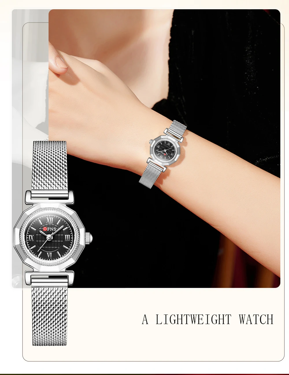 OFNS 1555 ساعة كوارتز نسائية ف - مراجعة Luxury Watch Shop وسعره